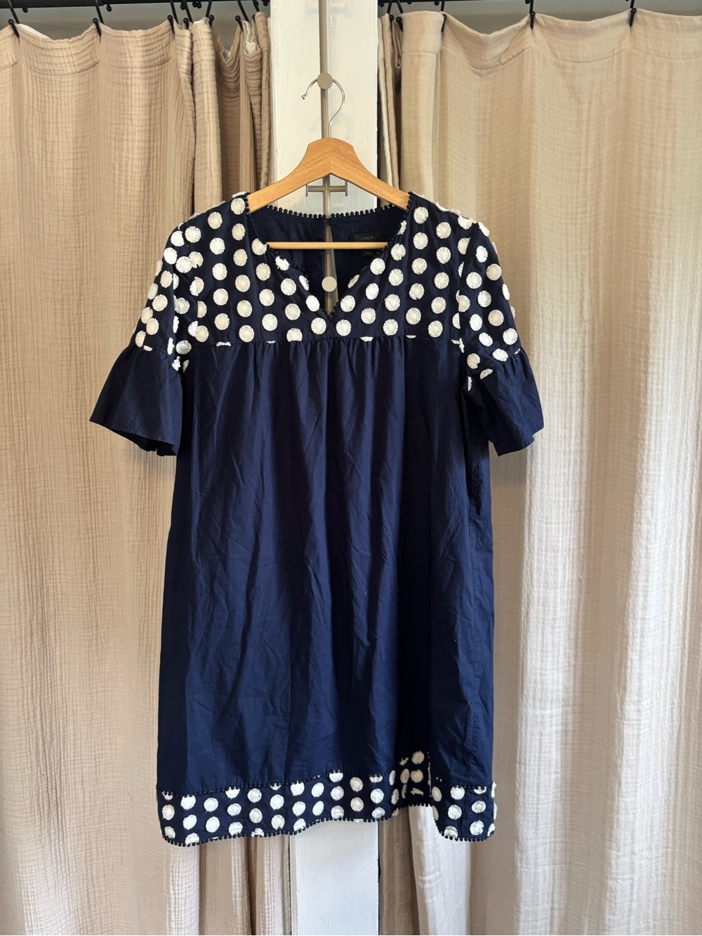 J. Crew 100% Cotton Shift Dress- 12